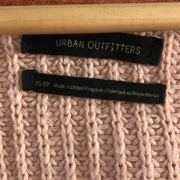 URBAN OUTFITTERS | Pink, orange, white crop cardigan - Picture 3 of 6